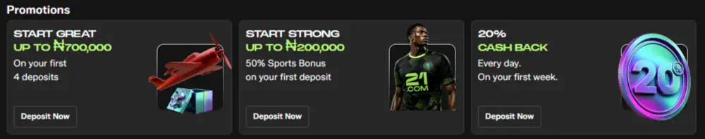 21 Bet Casino Bonus